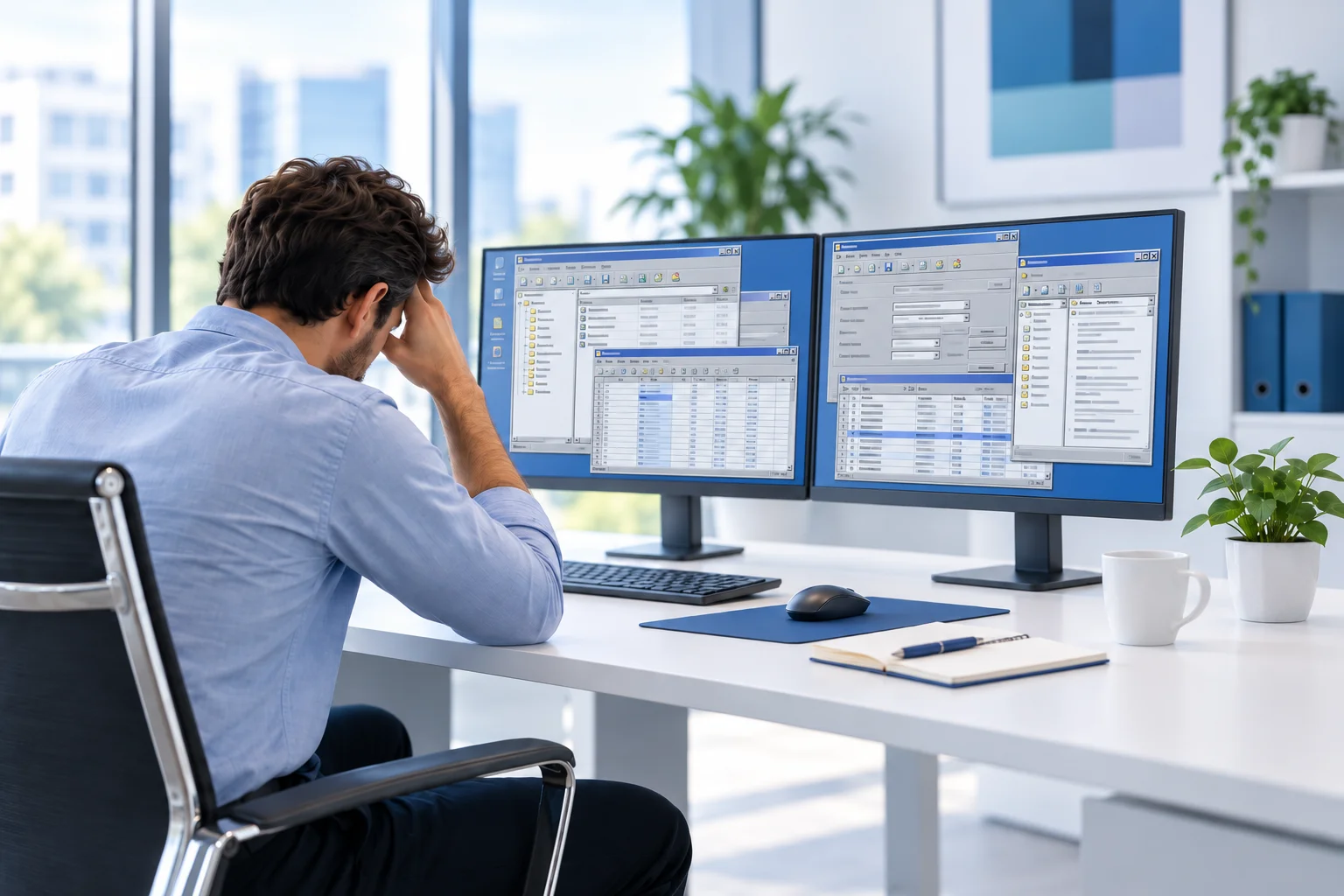 Centralised view of business data and workflows