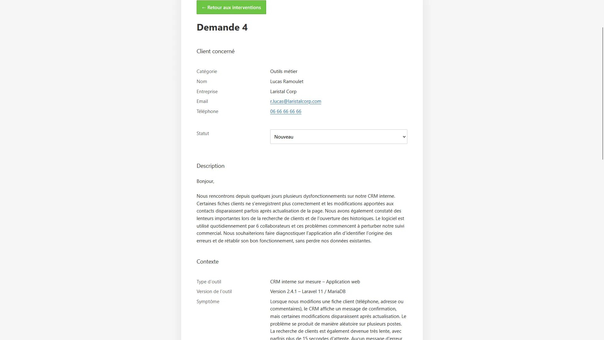 Replug — Administration des interventions
