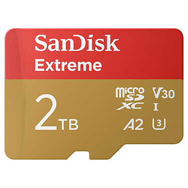Carte SD microSDXC UHS-I U3 2 To + Adaptateur SD